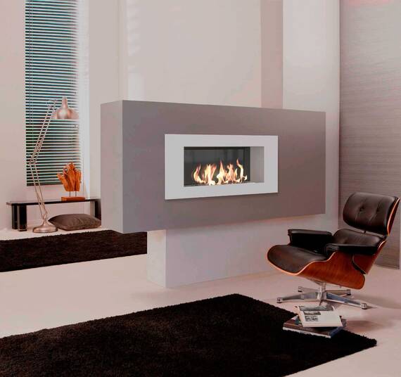 Биокамин ZeFire Elliot 900 белый со стемалитом по цене 36 800 руб.