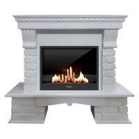 Биокамин в портале SteelHeat Brik, стекло, стемалит