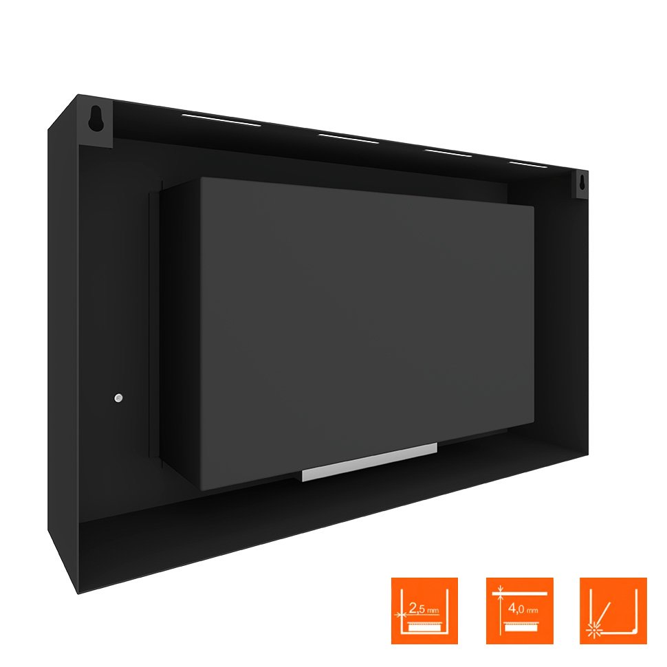 Биокамин SteelHeat WALL LONG 900 LITE черный, стекло по цене 28 665 руб.