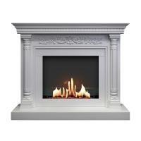 Биокамин в портале SteelHeat Sicilia, стекло