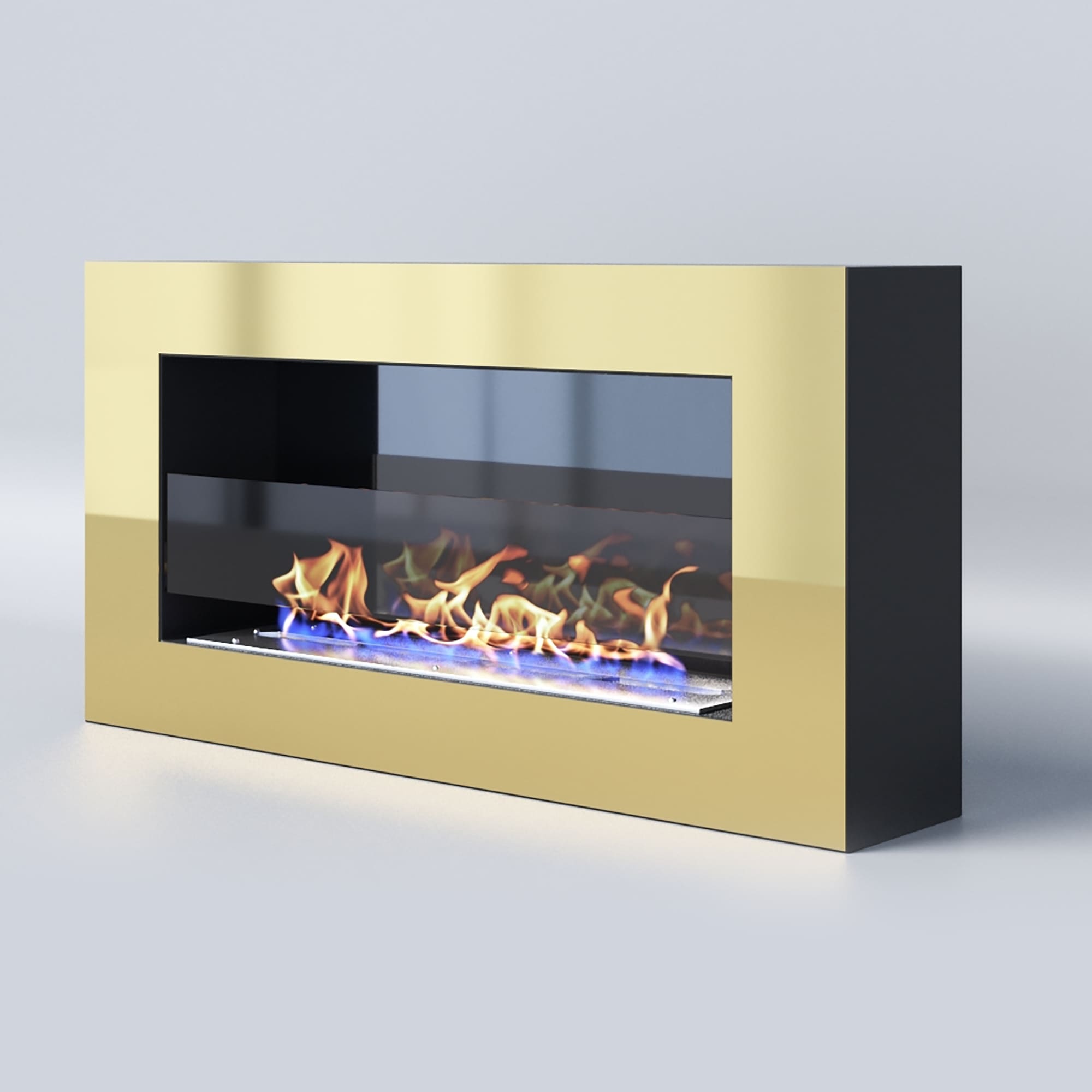 Биокамин "Русский огонь" Барокко 800N настенный с защитным и декоративным стеклом по цене 43 050 руб.