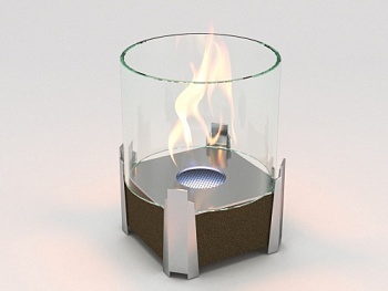 Настольный биокамин Lux Fire "Рондо" S Бронза