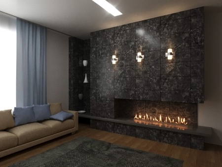 Автоматический биокамин Lux Fire Smart Flame 1200 Black по цене 