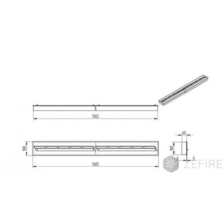 Прямоугольный контейнер ZeFire 1600 по цене 89 500 руб.