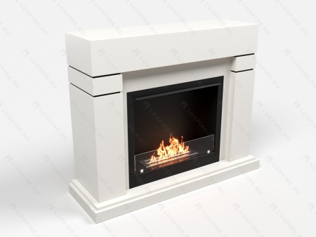 Биокамин Lux Fire с порталом Эльбрус 26, белый по цене 114 068 руб.