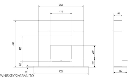 Биокамин WHISKEY 2, TUV черный по цене 44 800 руб.