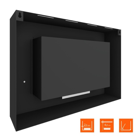 Биокамин SteelHeat WALL GRAND 900 LITE черный, стекло, стемалит по цене 34 755 руб.