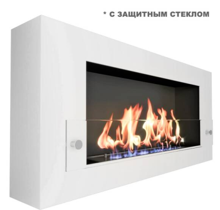Биокамин ZeFire Orion с белой рамкой по цене 32 800 руб.