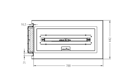 Встраиваемый биокамин Spartherm Ebios-fire U чёрный по цене 246 000 руб.