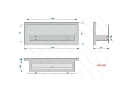 Настенный биокамин Lux Fire "Премьера" 1200 по цене 67 760 руб.
