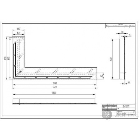 Прямоугольный контейнер ZeFire угловой 1200 по цене 120 000 руб.