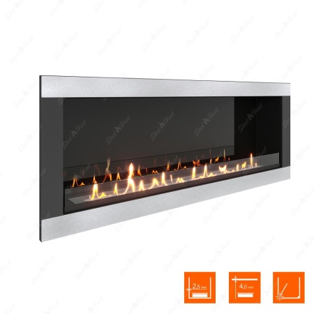 Биокамин SteelHeat ONE-H 1700 стекло + стемалит по цене 84 000 руб.